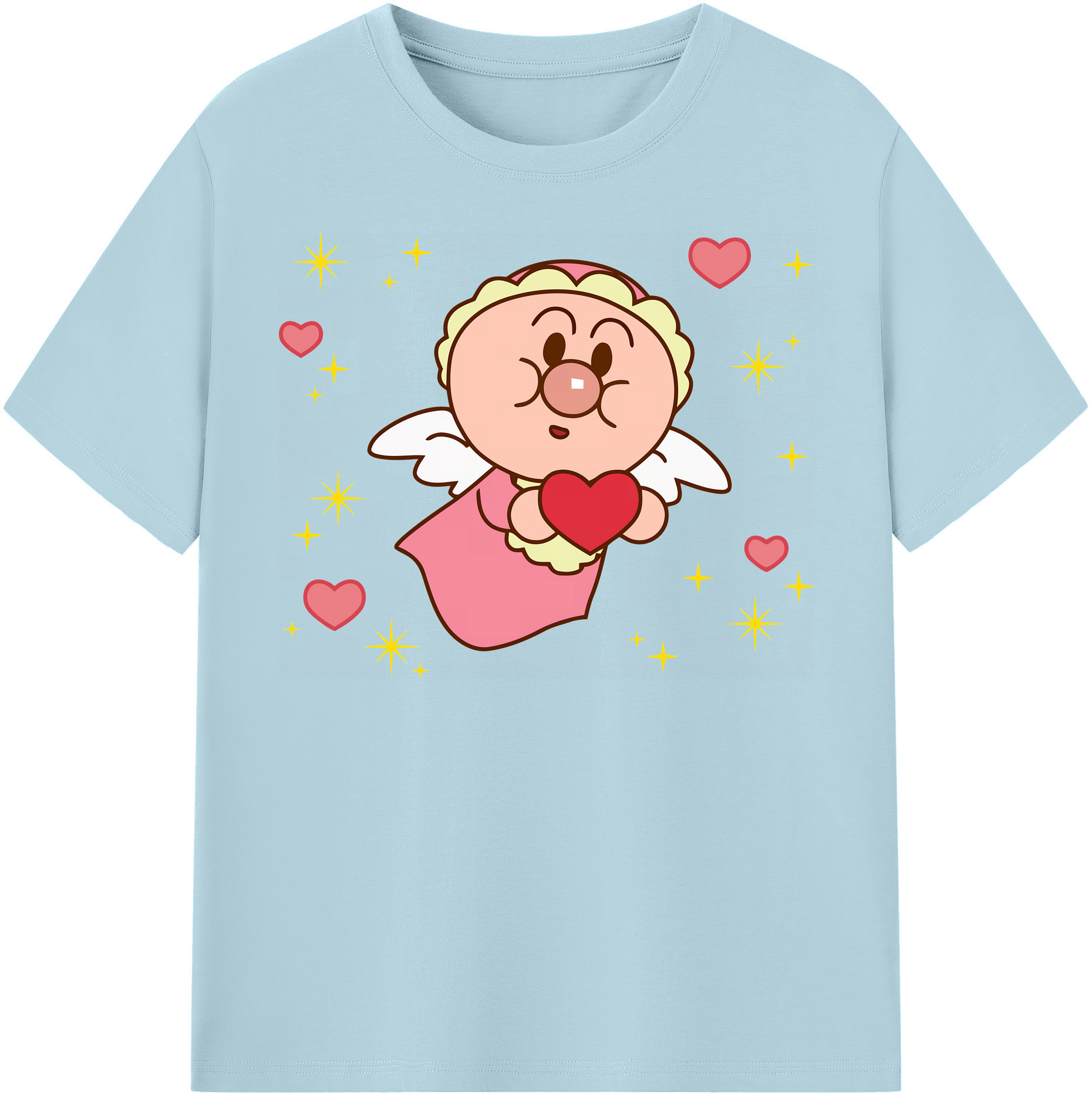 （画像用） アンパンマン Anpanman 綿100％半袖Tシャツ（フロントプリント）